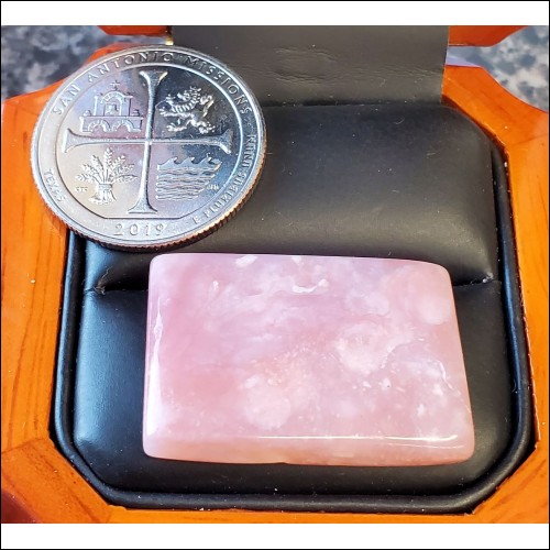 26.21Ct Soft Pink Rectangular Stone with neat Patterns $1Nr